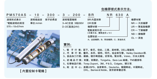 电源驱动电动滚筒